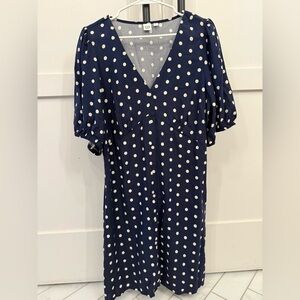 GAP Blue Polka Dot Dress